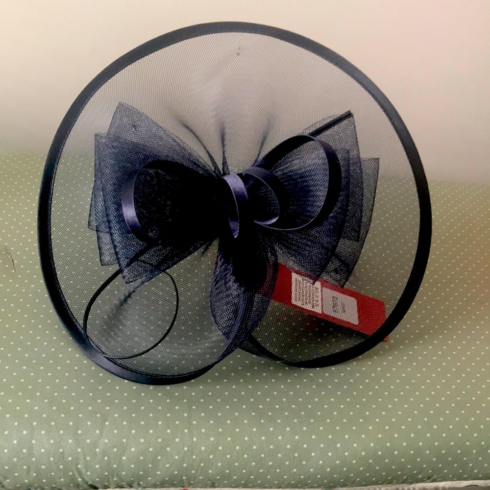 Navy hair band hat